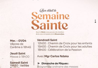Semaine Sainte : poursuivre le chemin jusqu’à Pâques
