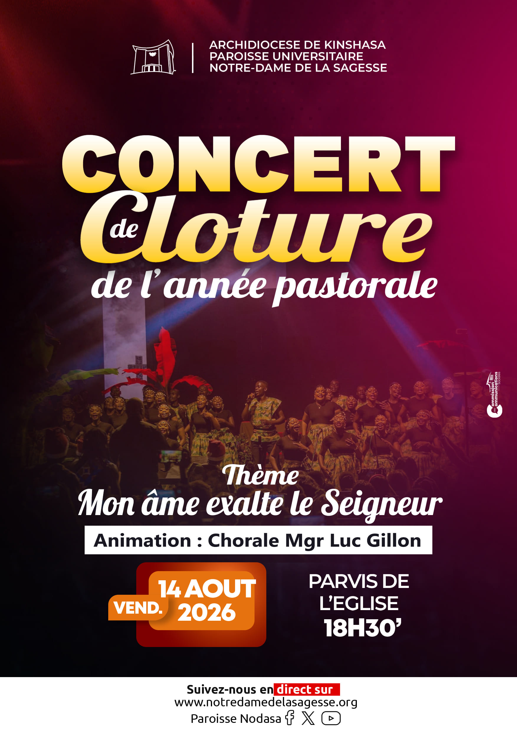 DANS L&rsquo;ACTION DE GRACES, CLÔTURONS L&rsquo;ANNÉE PASTORALE